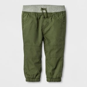NWT CAT & JACK GREEN MARLED JOGGER PANTS